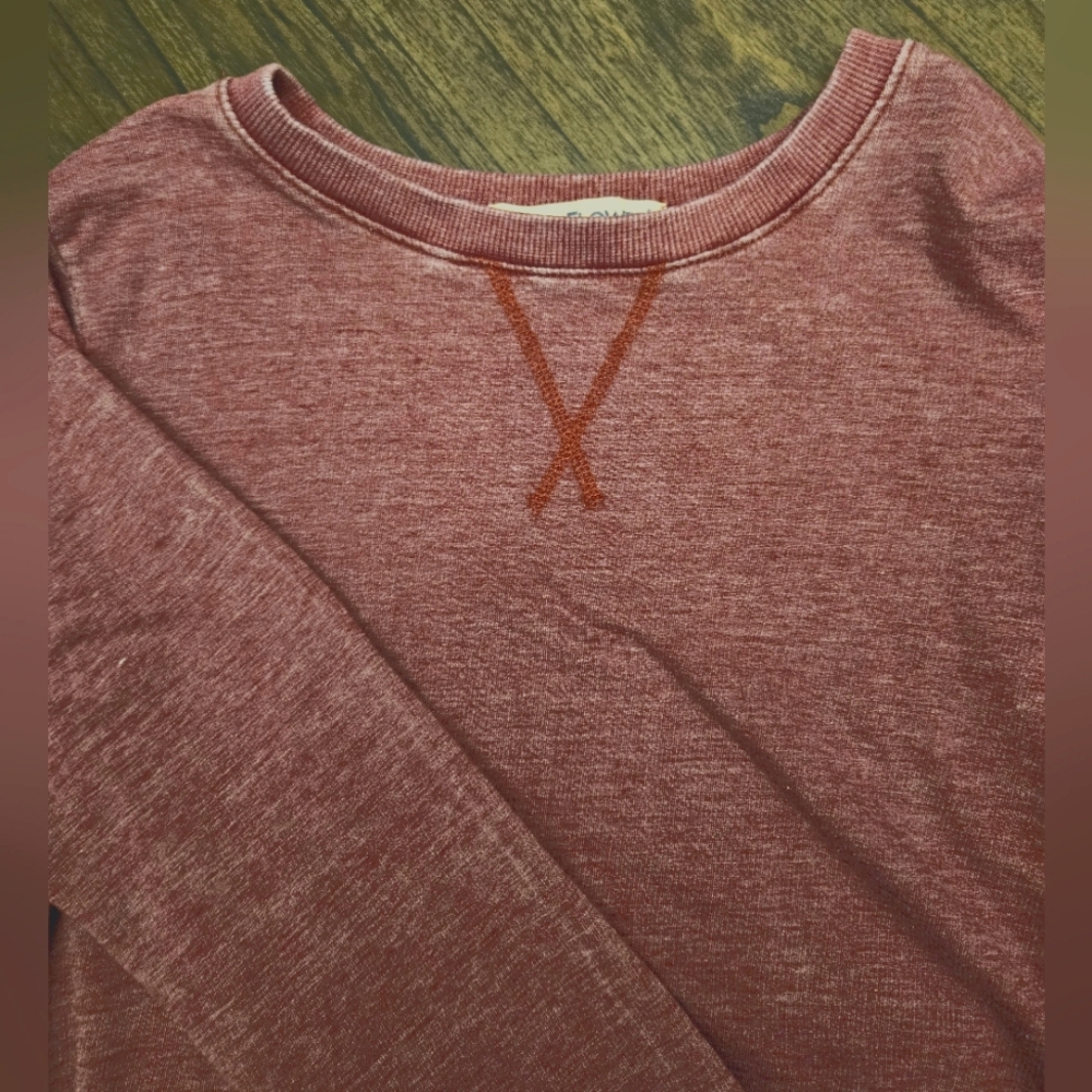 Red Long Sleeve Top